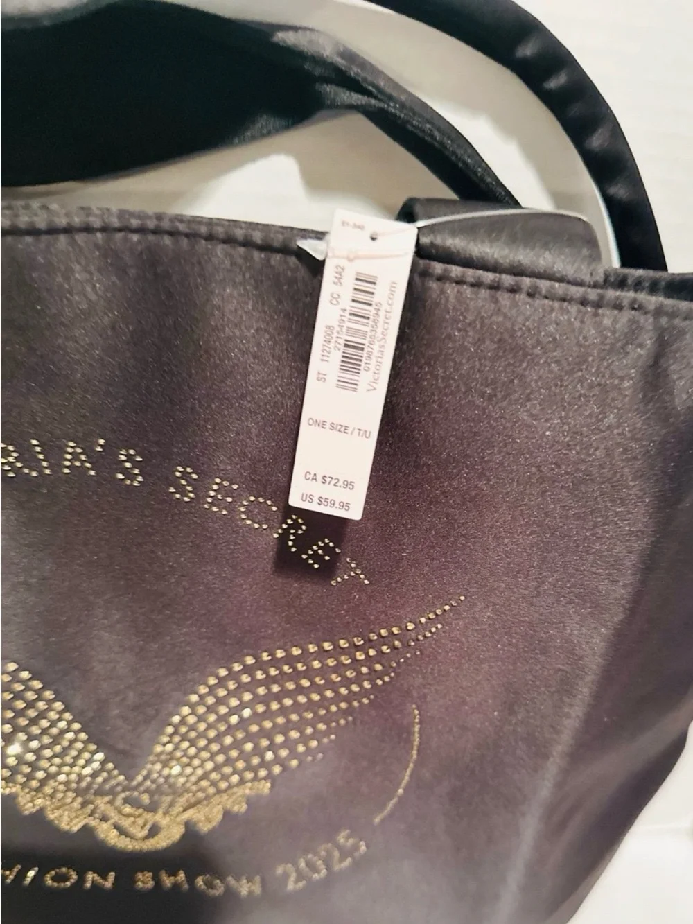 Victoria’s Secret NWT 2025 Fashion Show Angel Wings Tote Bag & Cosmetic Bags